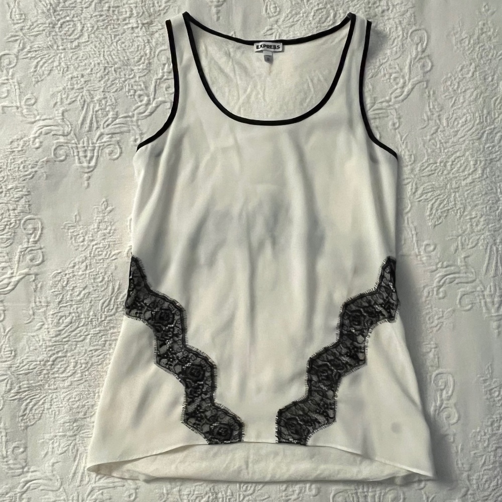 Express Tank with Lace Detail